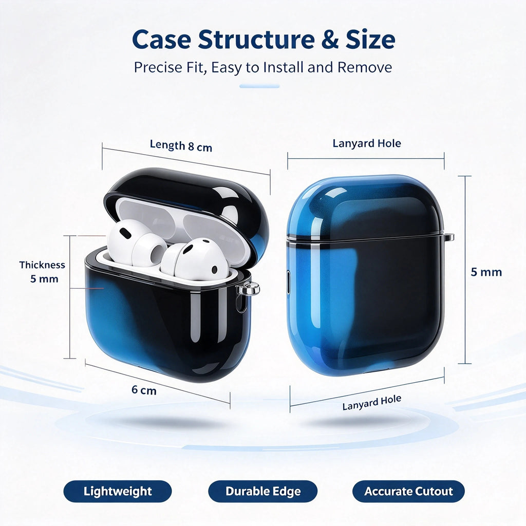 Glow in the Dark Quicksand Case for AirPods 5 4 3 2 1 Pro 3 Protective Cover Shockproof Wireless Earphone Case
